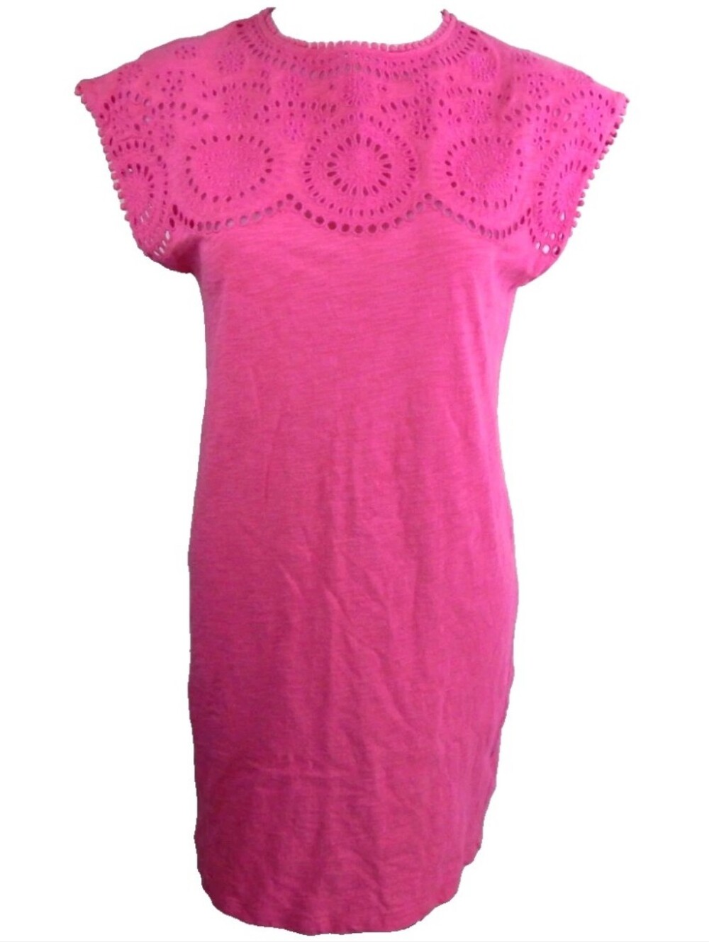 Boden Cutwork Eyelet Slub Knit Dress - Picture 2 of 5